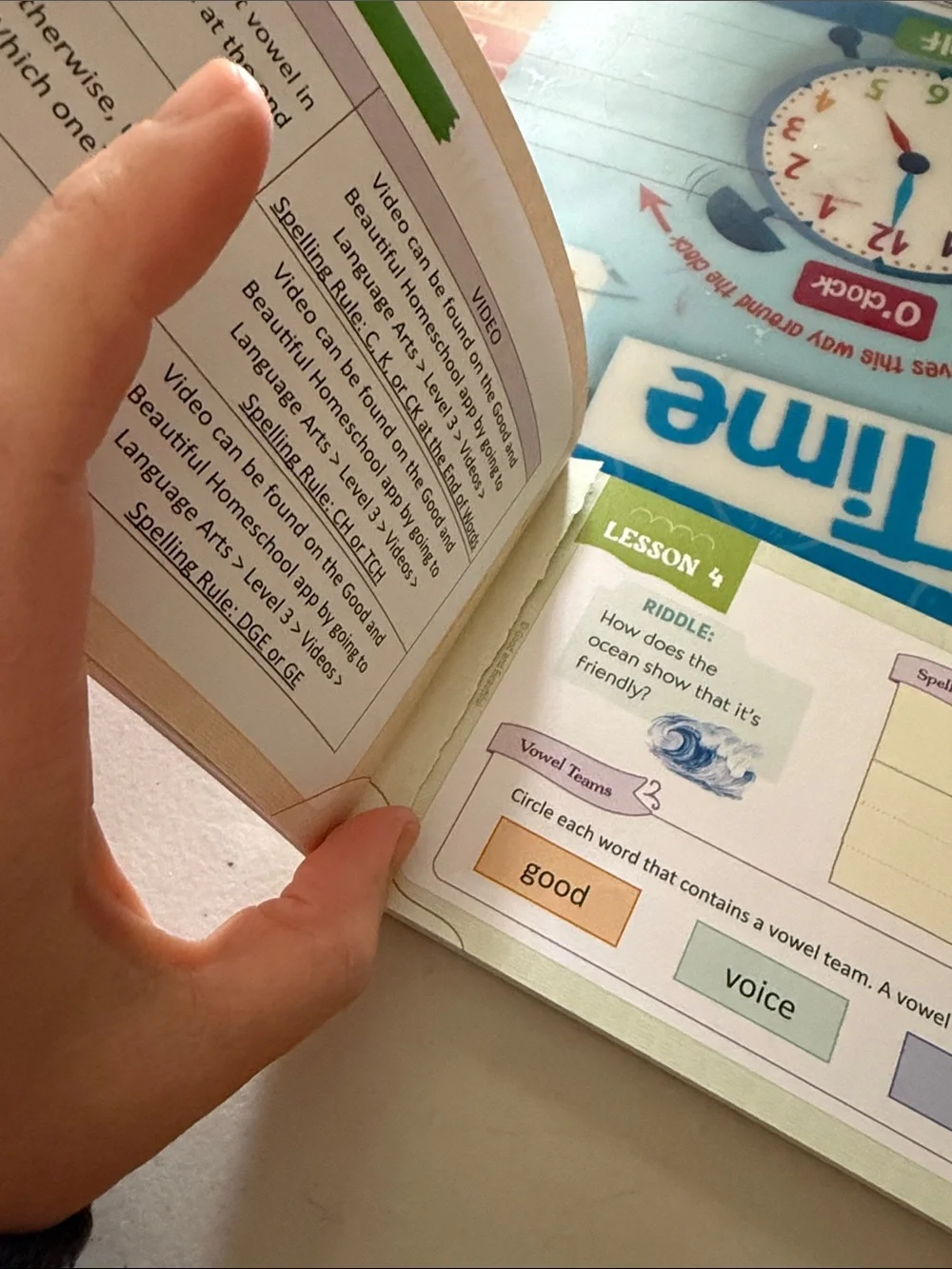 The Good and the Beautiful Spelling Practice Book - Blue/Yellow